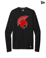 Deerfield HS Track & Field Logo Helmet - New Era Performance Long Sleeve