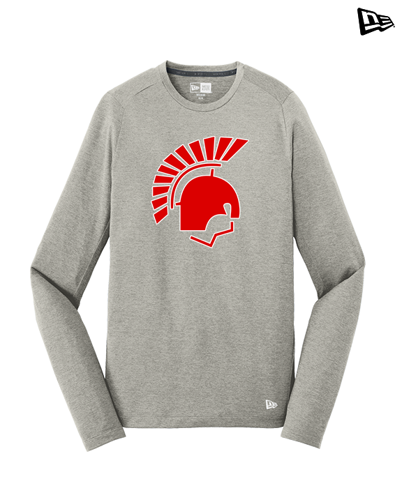 Deerfield HS Track & Field Logo Helmet - New Era Performance Long Sleeve