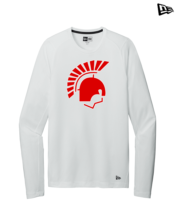 Deerfield HS Track & Field Logo Helmet - New Era Performance Long Sleeve