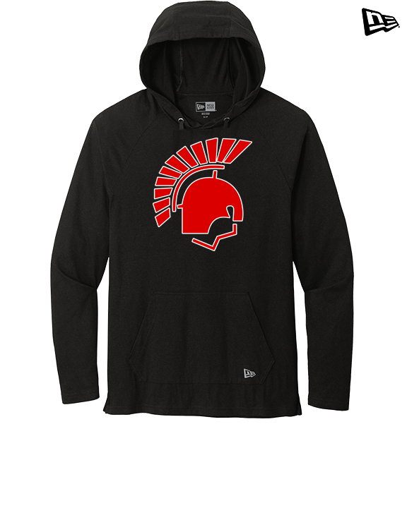 Deerfield HS Track & Field Logo Helmet - New Era Tri-Blend Hoodie