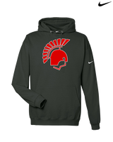 Deerfield HS Track & Field Logo Helmet - Nike Club Fleece Hoodie