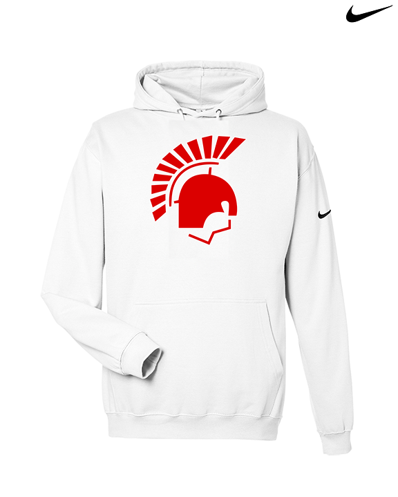 Deerfield HS Track & Field Logo Helmet - Nike Club Fleece Hoodie