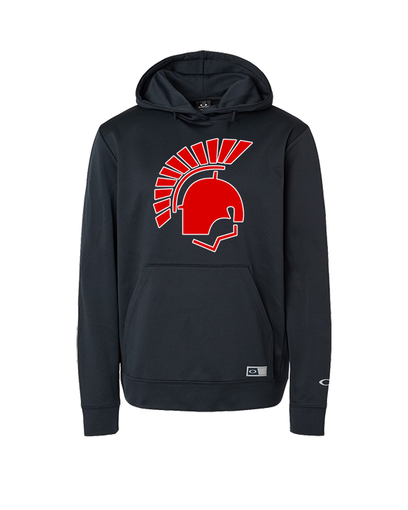 Deerfield HS Track & Field Logo Helmet - Oakley Performance Hoodie