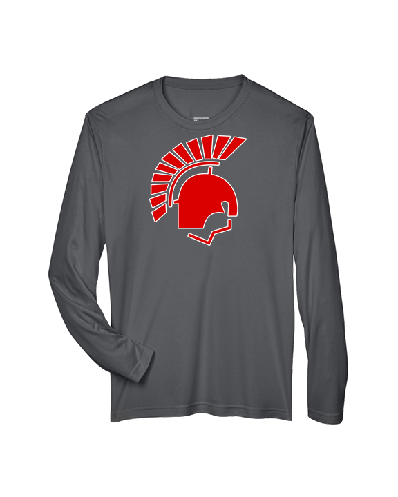 Deerfield HS Track & Field Logo Helmet - Performance Longsleeve