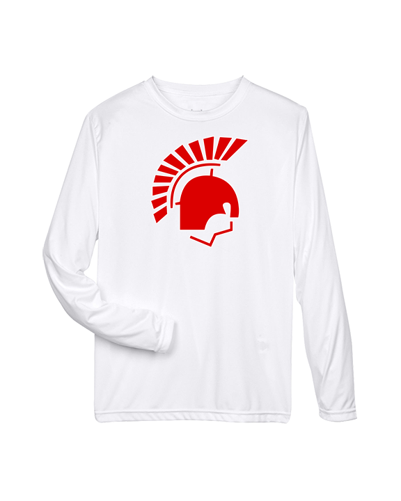 Deerfield HS Track & Field Logo Helmet - Performance Longsleeve