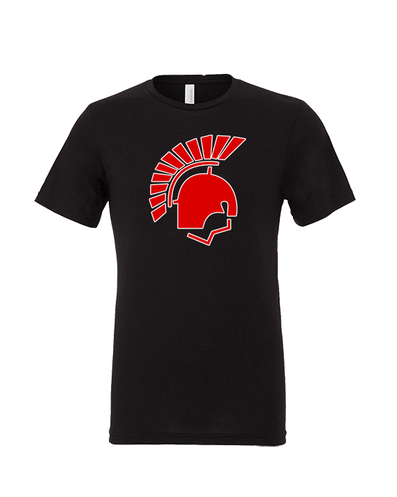 Deerfield HS Track & Field Logo Helmet - Tri-Blend Shirt