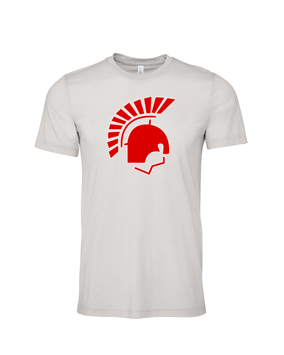 Deerfield HS Track & Field Logo Helmet - Tri-Blend Shirt