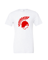 Deerfield HS Track & Field Logo Helmet - Tri-Blend Shirt