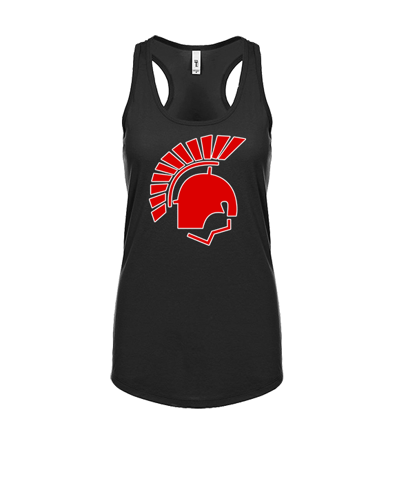 Deerfield HS Track & Field Logo Helmet - Womens Tank Top