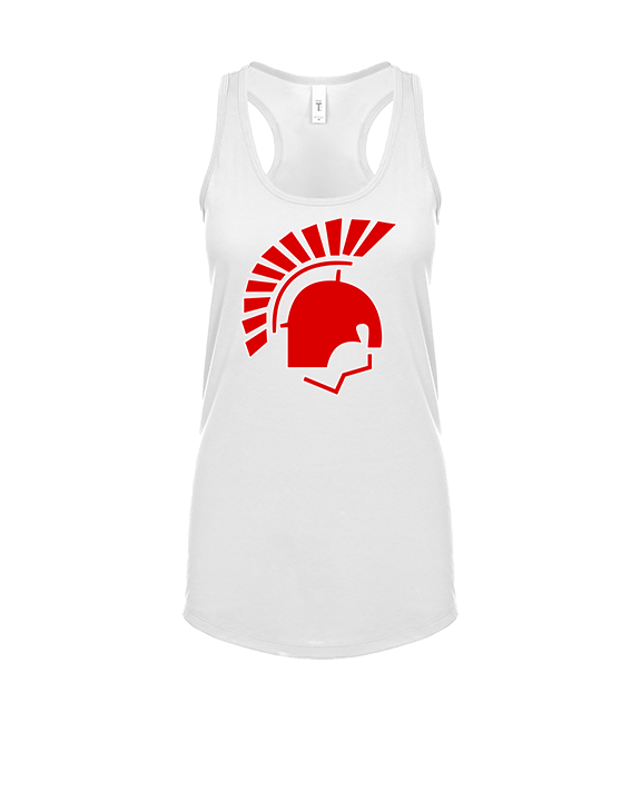 Deerfield HS Track & Field Logo Helmet - Womens Tank Top