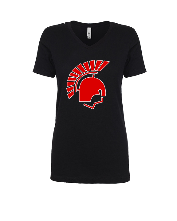 Deerfield HS Track & Field Logo Helmet - Womens Vneck