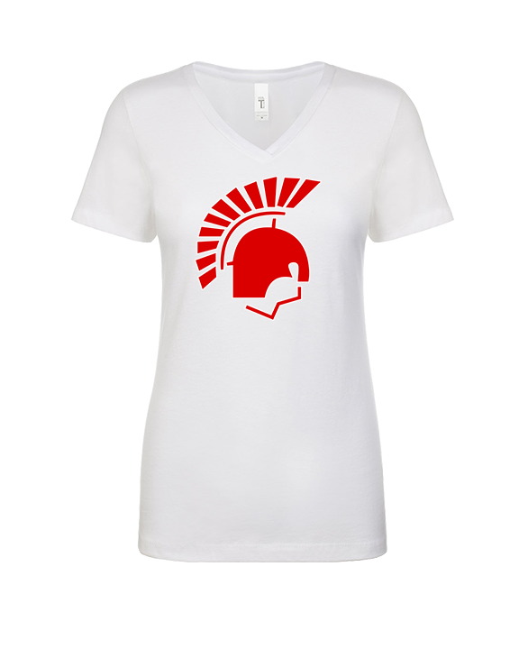 Deerfield HS Track & Field Logo Helmet - Womens Vneck