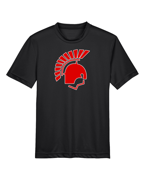 Deerfield HS Track & Field Logo Helmet - Youth Performance Shirt