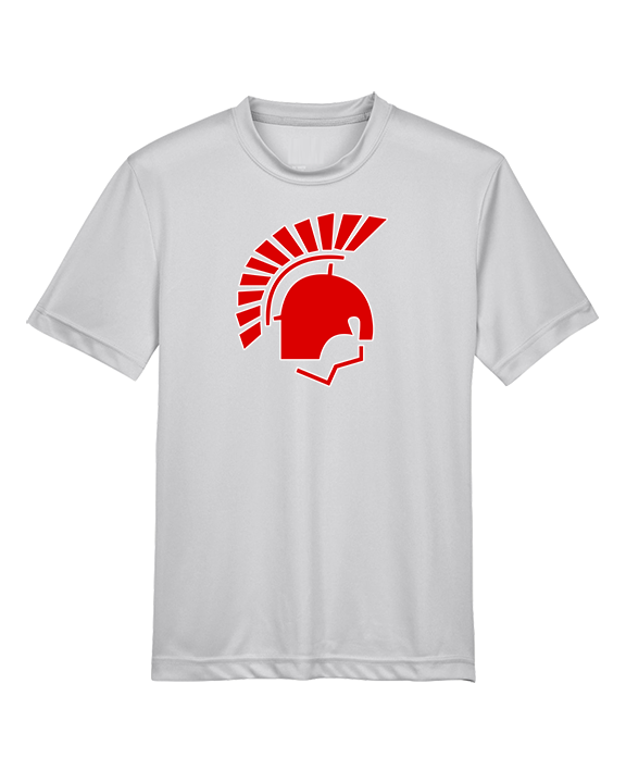 Deerfield HS Track & Field Logo Helmet - Youth Performance Shirt