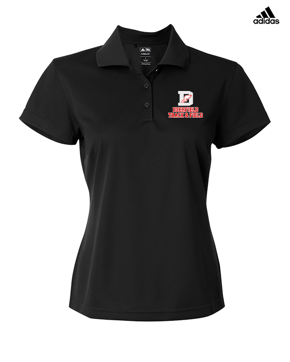 Deerfield HS Track and Field Logo Gray - Adidas Womens Polo