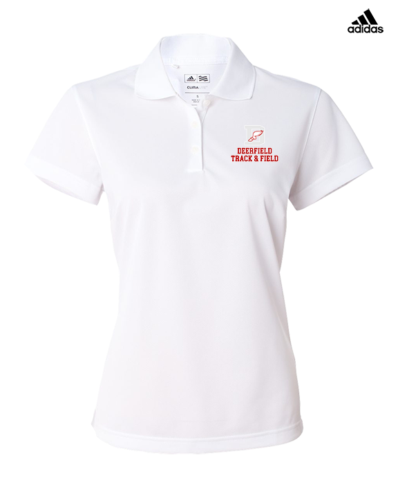 Deerfield HS Track and Field Logo Gray - Adidas Womens Polo