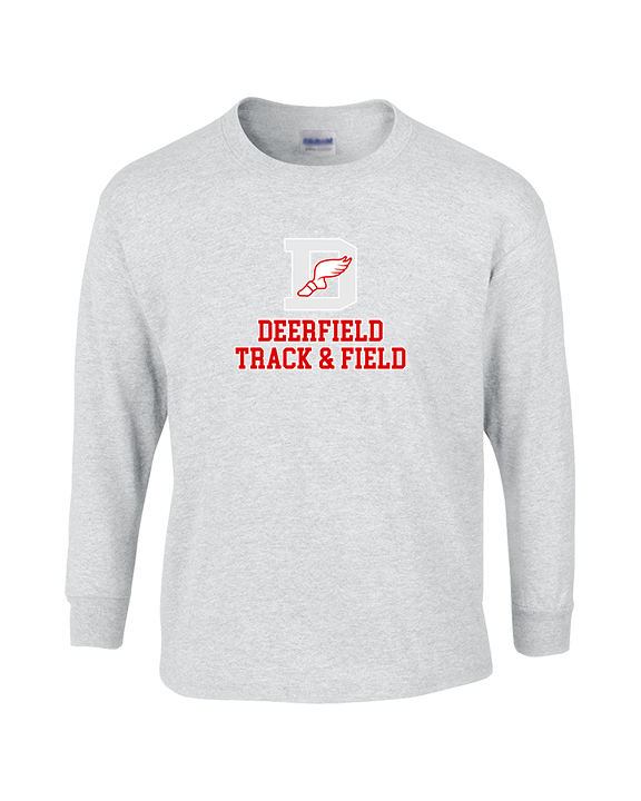 Deerfield HS Track and Field Logo Gray - Cotton Longsleeve