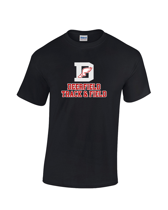 Deerfield HS Track and Field Logo Gray - Cotton T-Shirt