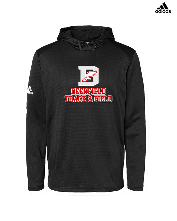 Deerfield HS Track and Field Logo Gray - Mens Adidas Hoodie