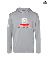 Deerfield HS Track and Field Logo Gray - Mens Adidas Hoodie