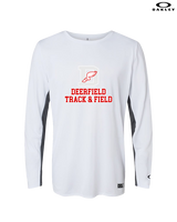Deerfield HS Track and Field Logo Gray - Mens Oakley Longsleeve