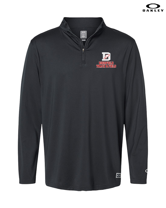 Deerfield HS Track and Field Logo Gray - Mens Oakley Quarter Zip