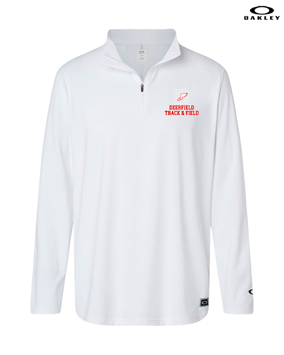 Deerfield HS Track and Field Logo Gray - Mens Oakley Quarter Zip