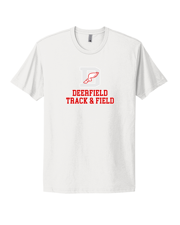 Deerfield HS Track and Field Logo Gray - Mens Select Cotton T-Shirt