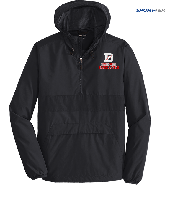 Deerfield HS Track and Field Logo Gray - Mens Sport Tek Jacket