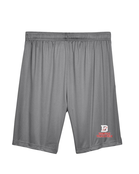 Deerfield HS Track and Field Logo Gray - Mens Training Shorts with Pockets