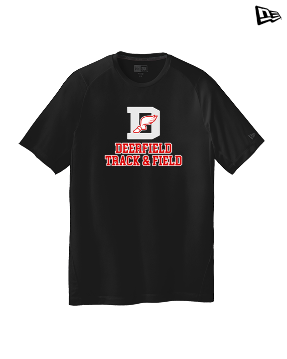 Deerfield HS Track and Field Logo Gray - New Era Performance Shirt