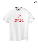 Deerfield HS Track and Field Logo Gray - New Era Performance Shirt