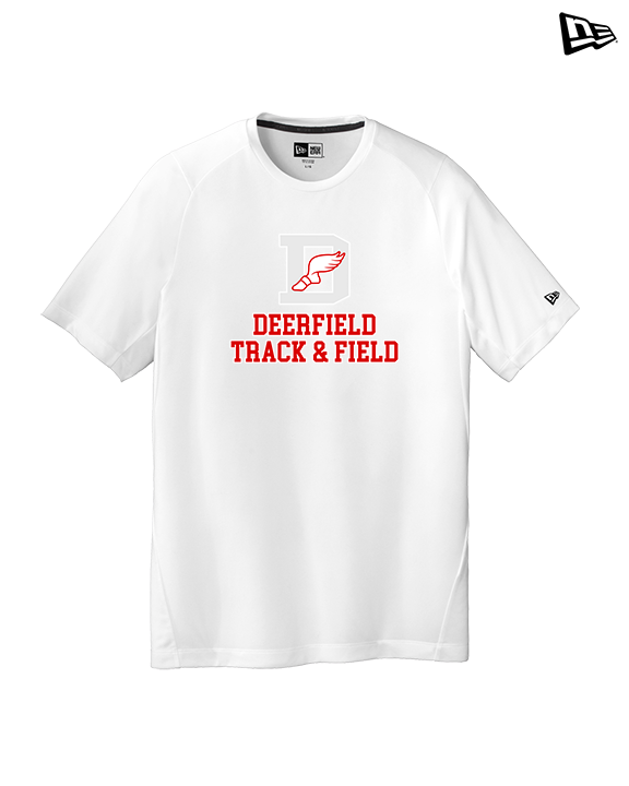 Deerfield HS Track and Field Logo Gray - New Era Performance Shirt