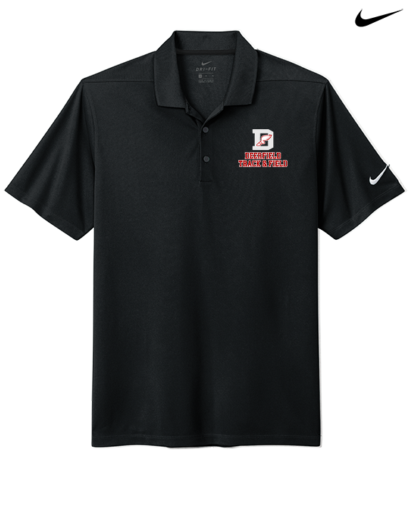 Deerfield HS Track and Field Logo Gray - Nike Polo