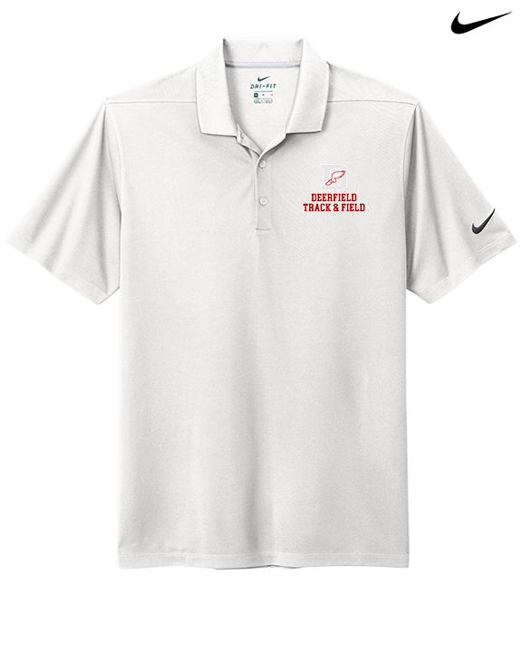 Deerfield HS Track and Field Logo Gray - Nike Polo