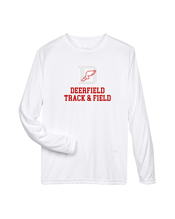 Deerfield HS Track and Field Logo Gray - Performance Longsleeve
