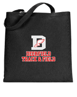 Deerfield HS Track and Field Logo Gray - Tote