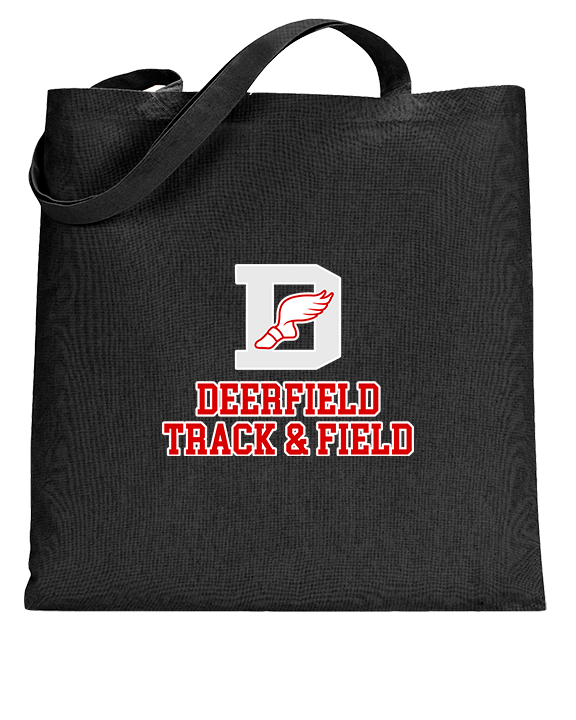 Deerfield HS Track and Field Logo Gray - Tote