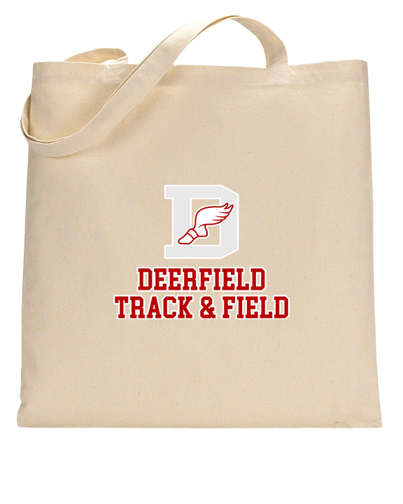 Deerfield HS Track and Field Logo Gray - Tote