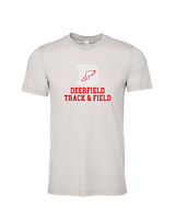 Deerfield HS Track and Field Logo Gray - Tri-Blend Shirt