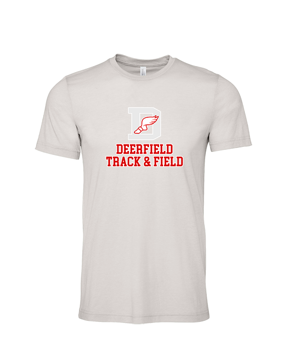 Deerfield HS Track and Field Logo Gray - Tri-Blend Shirt