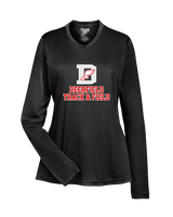 Deerfield HS Track and Field Logo Gray - Womens Performance Longsleeve