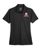 Deerfield HS Track and Field Logo Gray - Womens Polo
