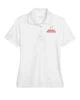 Deerfield HS Track and Field Logo Gray - Womens Polo