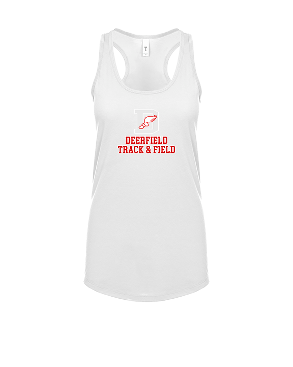 Deerfield HS Track and Field Logo Gray - Womens Tank Top