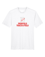 Deerfield HS Track and Field Logo Gray - Youth Performance Shirt