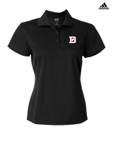Deerfield HS Track and Field Logo Gray D - Adidas Womens Polo