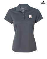 Deerfield HS Track and Field Logo Gray D - Adidas Womens Polo
