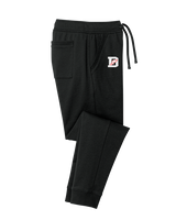 Deerfield HS Track and Field Logo Gray D - Cotton Joggers