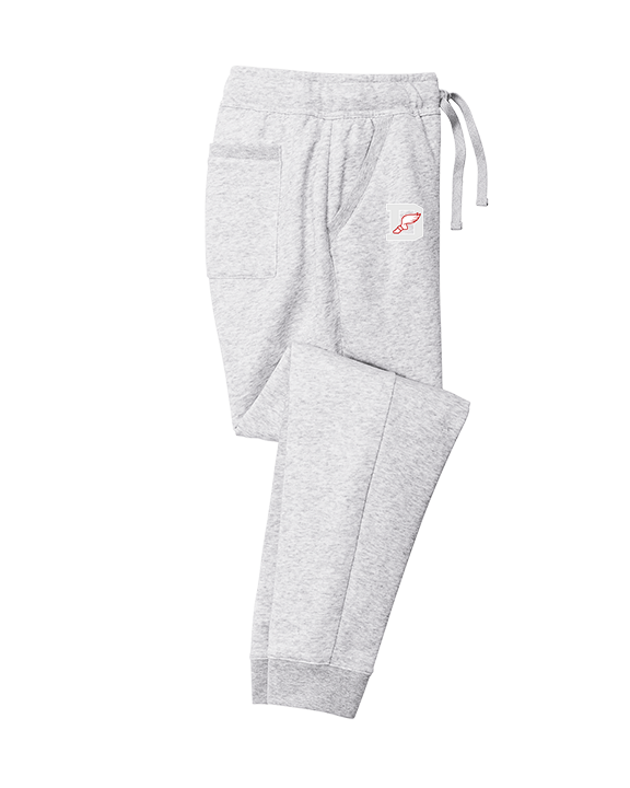 Deerfield HS Track and Field Logo Gray D - Cotton Joggers